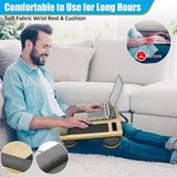 CARLA HOME Oversized Portable Lap Desk with Cushion,Mouse Pad, Tablet and Phone Holder which Fits Up LSB-36162