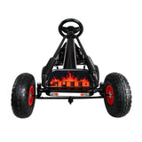 Rigo Kids Pedal Go Kart Ride On Toys Racing Car Rubber Tyre Black GKRT-F1A-BK