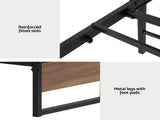 Artiss Bed Frame Metal Frame Double Size Bed Base 2 Drawers OSLO MBED-C-OSLO-D-DRAW