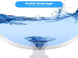 10 Pack Universal Bathroom Drain Stopper, Pop Up Drain Strainer with Overflow, Push and Seal V1258-DP02-C-807