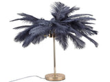 G4 Ostrich Feather Table Lamp Night Light Bedside Light Decoration Lamp for Bedroom Wedding RoomGray V1294-YM0901-3119210093311