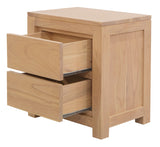 Amsterdam Solid White Cedar 2 Drawer Bedside V199-BS002TAMDNI