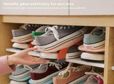 5pcs/set Adjustable Shoe Organizer Double Layer Shoe Stacker Space Saving Home Shoe Rack Holder V1294-YM0715-10330249