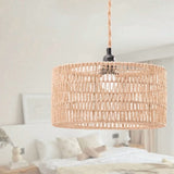 2X Paper Rope Lampshade Ceiling Light Shade Boho Chandelier Shade Bulb Guard for Restaurant Cafe V1370-AZ4-18776