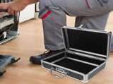 Portable Aluminum Alloy Toolbox with Handle Large Capacity Storage Organizer V1366-AZ2-W-12061
