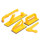 5-Piece Safety Push Block and Stick Set in Vibrant Orange - Essential Woodworking Tools for Router V1370-AZ4-01613