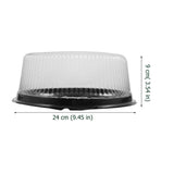 10pcs Round Cake Carriers Boxes Clear Lids Round Cake Boxes Reusable Plastic Cake Round Container V1366-AZ2-W-23141