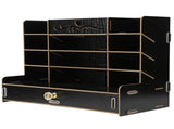 Wooden Storage Box Innovative Desktop Pen Holder Container Stationery Rack OrganizerBlack V1294-YM0721-3117210041511