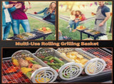 BBQ Grill - Rotating Barbecue - Stainless Steel Vegetable - Fish Rack - Grill V1189-WXF-260203-00271