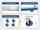 150kg Foldable Warehouse Platform Trolley Truck Dolly Platform Cart Swivel Wheels Moving Cart V324-CS-BN7007-150