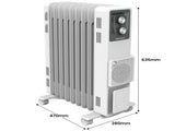 Dimplex 2.4kW Oil Column Heater with Turbo Fan 9 Fin Portable Radiator OCR24FA