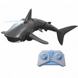 2.4G Remote Control Shark Toy RC Simulation Shark for Swimming Pool Gray V1263-JX-7293-2