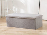 Storage Containers with Lids Ottoman Storage Box Folding Storage Ottoman Seat Chest Footstool Ideal V1192-AZ-W-27827