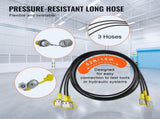 Hydraulic Pressure Test Kit, 250/400/600bar, 3 Gauges 9 Test Couplings 3 Test Hoses, Excavator V952-JXYBZ3T9G000XHZ9IV0