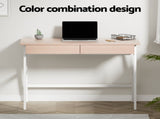 Artiss Computer Desk Drawer Cabinet Oak 100CM MET-DESK-308-OA