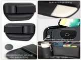 DEIKAL 2 Pack Car Leather Cup Holder Gap Bag - Car Seat Gap Filler & Organizer, Adjustable Seat Gap V1189-LWWAL-20260325-00119