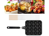 Non-Stick Takoyaki Grill Pan Plate, Cooking Baking Mold Tray V1263-JX-2982