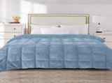 DreamZ Quilt Doona Comforter Blanket Blue King QU1005-K-BL