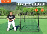 Baseball And Softball Rebounder Net, 4 x 6 Feet PitchBack Baseball Nest for Pitching and Fielding V952-BQHDWPWJDKD4HE1Z4V0
