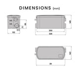 PROTEGE 2 Inlet Grey Water Pump for Bathroom Fixtures Shower Basin Bath V219-DCLMACPROA2B2