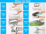 Cat Litter Scoop with Collection Tray Cleaning Cat Litter Ergonomic With 8 Rolls of Waste Bags V1188-MS101-01553-1
