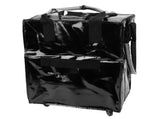 Grocery Bag On Wheels Collapsible Shopping Grocery Bag with Wheels for Laundry Camping Moving Black V1294-YM0901-3117250215313
