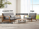Artiss Armchair Fabric Light Grey UPHO-C-ARM-5099-GR