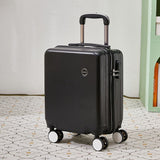 Black 14 Inch Lightweight Carry-on Luggage for heights under 1.6m - Underseat & Overhead Cabin V888-ELOSUNG42785