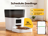 i.Pet Automatic Pet Feeder Dog Cat Feeder Wifi 3L Auto Smart Food Dispenser PET-FEEDER-3L-WIFI-WH