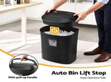 DEVANTI 25L Paper Shredder 14 Sheet P4 Cross Cut for Home Office SHRED-1201-14S-BK