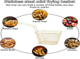 Frying Basket - 2 Pieces - Frying Colander - Frying Scoop - Vegetable Cooker - Draining Rack - Snack V1188-MS101-01850-1
