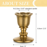 Vintage Candlestick Candle Holders Brass Taper Gold Candle Stick Victorian Style for Table V1192-AZ-W-3613