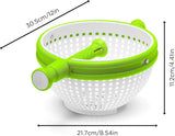Spina 2-In-1 Easy-To-Use, Collapsible Salad Spinner & Straining Colander for Salad, Fruit, V1258-DP02-C-662