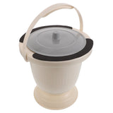 Portable Plastic Bedside Urinal with Handle and Odor Containment Lid for Easy Use and V1370-AZ4-08664