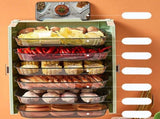 Kitchen Side Dishes Punch Free Foldable PET 6 Layers Wall Mounted Organization Rack Cooking Plates V1294-YM0512-3118220256613