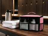 Portable Shower Storage Bag with Fixed Strap and Water Resistant Smartphone Pocket Oxford Cloth V1192-AZ-W-24174