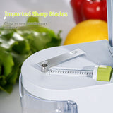 Vegetable Spiralizer Zucchini Noodles Maker 4 Built-in Spiral Slicer Blade for Veggie Spaghetti V1192-AZ-W-2573