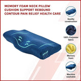 Memory Foam Neck Pillow Cushion Support Rebound Contour Pain Relief Health Care V63-831941