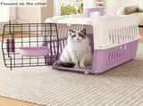 Portable Pet Carrier for Cats and Small Dogs, Airline-Approved Travel Kennel with Comfort Handle, V1341-ZY-AHL55U2P