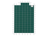 Pool Safety Cover Fits 20x40ft Rectangle Inground Safety Pool Cover Green Mesh with 4x8ft Center End V952-YYCM20X40JZYTYCG1V0