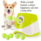 Automatic Pet Ball Launcher Toy with 3 Smart Launch Modes, Built-in Li-ion Battery & USB Charging, V1232-ZDTZQ-GG-001