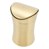 Countertop Trash Can 304 Stainless Steel Desktop Waste Garbage Bin Tiny Waste Basket with Lid for V1294-YM0901-3117240265411