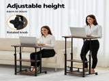Artiss Laptop Desk Height Adjustable Mobile Workstation Computer Desks 60CM LA-DESK-C-60-2T-OAK