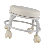 Footrest Stool Rolling Ottoman High Density Memory Foam Quiet Wheels Footrest Stool for Family V1369-AZ3-W-16132