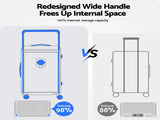 Wanderlite 28" Wide Handle Luggage Suitcase Travel TSA Lock Anthracite Grey LUG-PC-W-28-AG