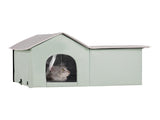Heated Cat House, Outdoor Kitty Shelter with Adjustable Temperature and Timer, 600D Oxford Cloth V952-FWSBYMBHSNJBGX6FWV3