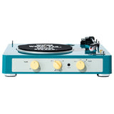 Gadhouse Brad MKII Record Player - Green Bundled Record Storage Crate V398-GAD0101-BSC