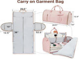 Garment Bags for Travel for Women Pink & Purple, Pink, Carry-on 20-Inch, Cute V1259-DP01-A-4259
