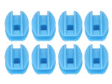 100PCS Electric Fence Insulator Weather Resistant ABS Square Tube Post Insulator for Steel Wire Blue V1294-YM0717-3111220228811
