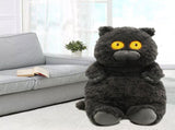 Cat Plush Toy Cute Soft Skin Friendly Fluffy Staring Short Plush Cat Hugging Sleeping Pillow for V1294-YM0521-3117230043011